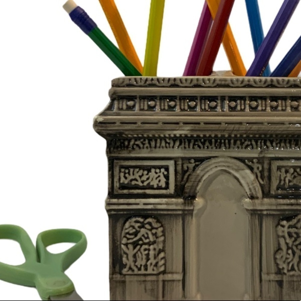 French Paris Desk Organizer Ceramic - Picture 7 of 7